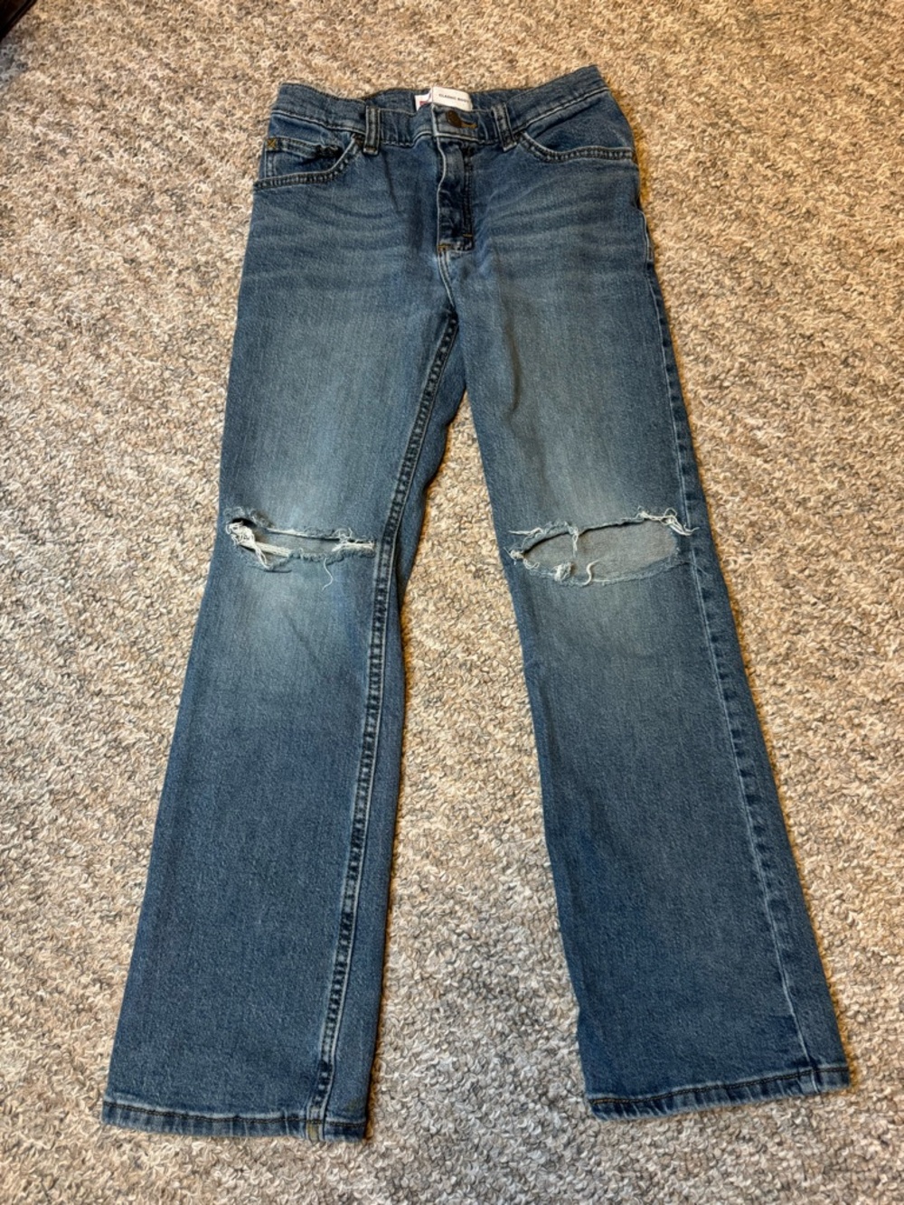 Wrangler Girls’s Classic Boot Medium Blue Denim Jeans